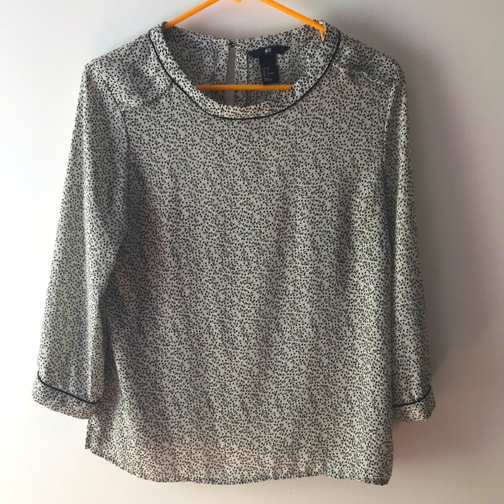 Black and White H&M blouse